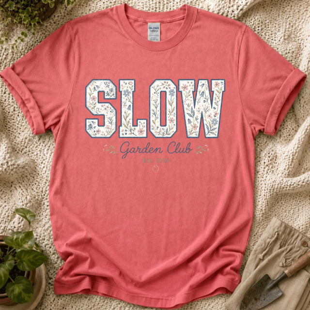 Slow Garden Club T-Shirt - Zen & Zucchinis garden graphic tee