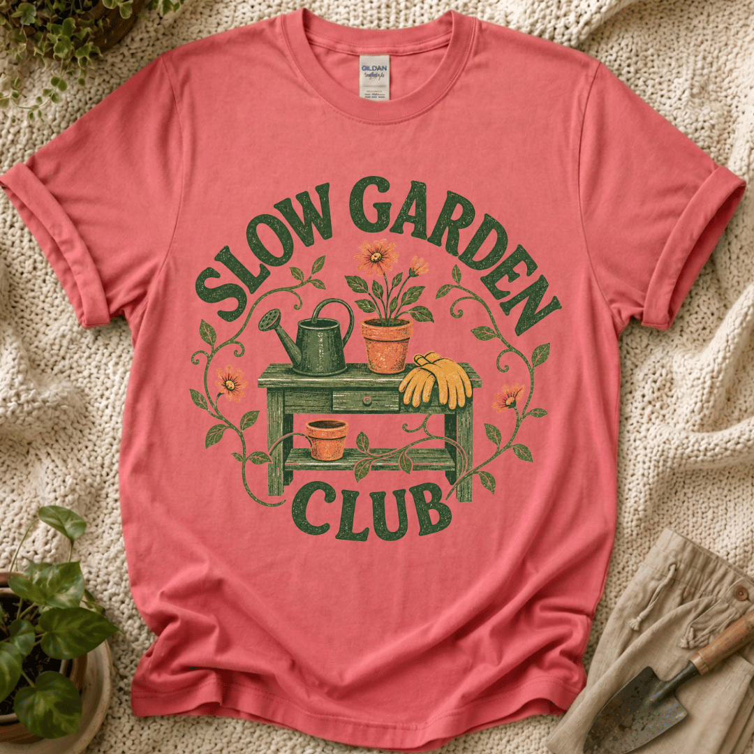Slow Garden Club Garden Bench T-Shirt