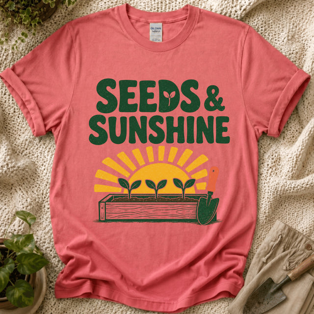 Seeds And Sunshine T-Shirt - Zen & Zucchinis garden graphic tee