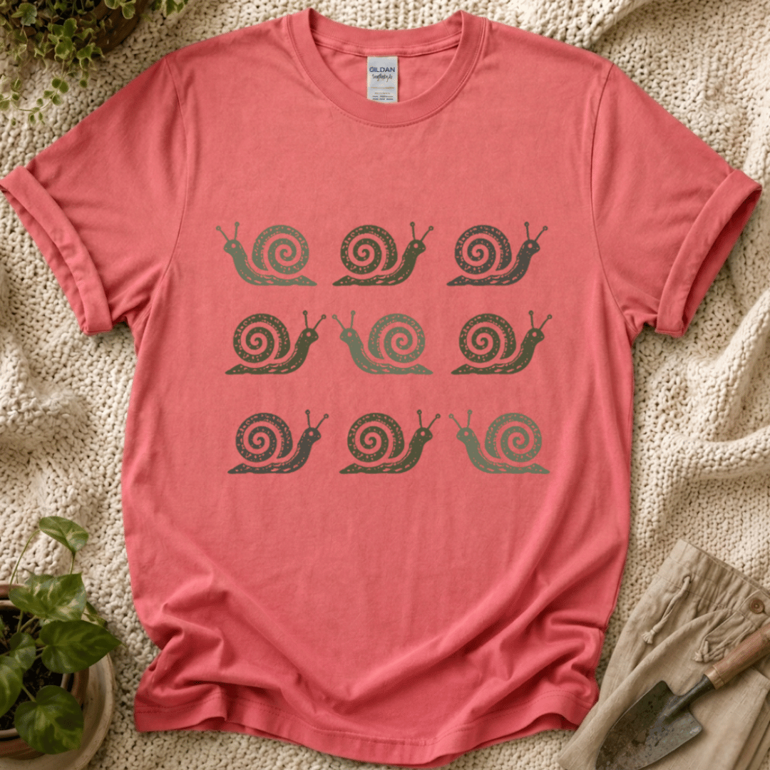 Slow Garden Snails T-Shirt by Zen & Zucchinis Slow Garden Club