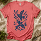 Botanical Birds T-Shirt by Zen & Zucchinis Slow Garden Club