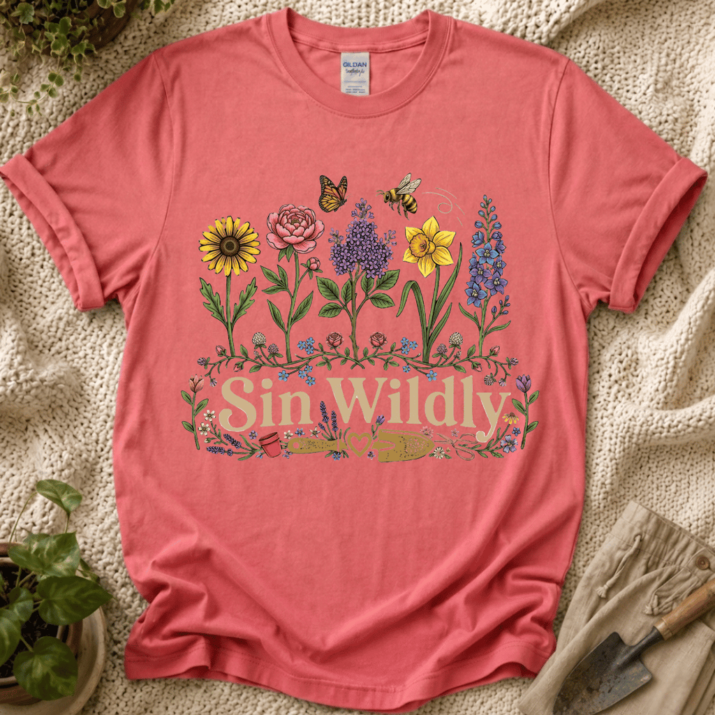 Shine Wildly Summer Flower T-Shirt by Zen & Zucchinis Slow Garden Club