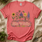 Shine Wildly Summer Flower T-Shirt by Zen & Zucchinis Slow Garden Club