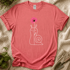 Snail with Flower T-Shirt by Zen & Zucchinis Slow Garden Club