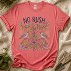 No Rush Zucchini Vine Garden T-Shirt by Zen & Zucchinis Slow Garden Club