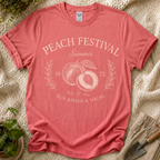 Peach Festival Summer Garden T-Shirt by Zen & Zucchinis Slow Garden Club