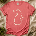 Cat Butterfly Silhouette T-Shirt
