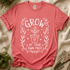 Grow at Your Own Pace Garden T-Shirt by Zen & Zucchinis Slow Garden Club