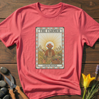 The Farmer Earth Mother T-Shirt - botanical nature graphic t-shirt, minimalist design, unisex tee”