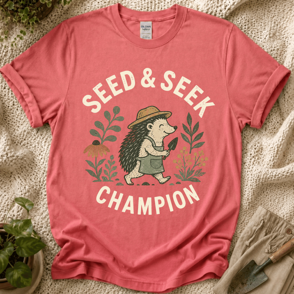 Seed & Seek Champion Garden Friend T-Shirt by Zen & Zucchinis Slow Garden Club