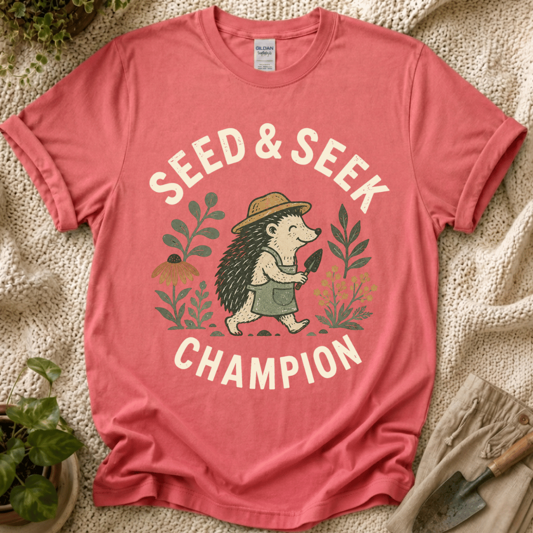 Seed & Seek Champion Garden Friend T-Shirt by Zen & Zucchinis Slow Garden Club