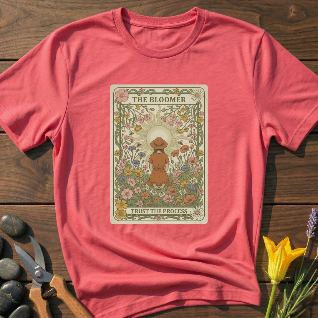 The Bloomer T-Shirt - botanical nature graphic t-shirt, minimalist design, unisex tee”