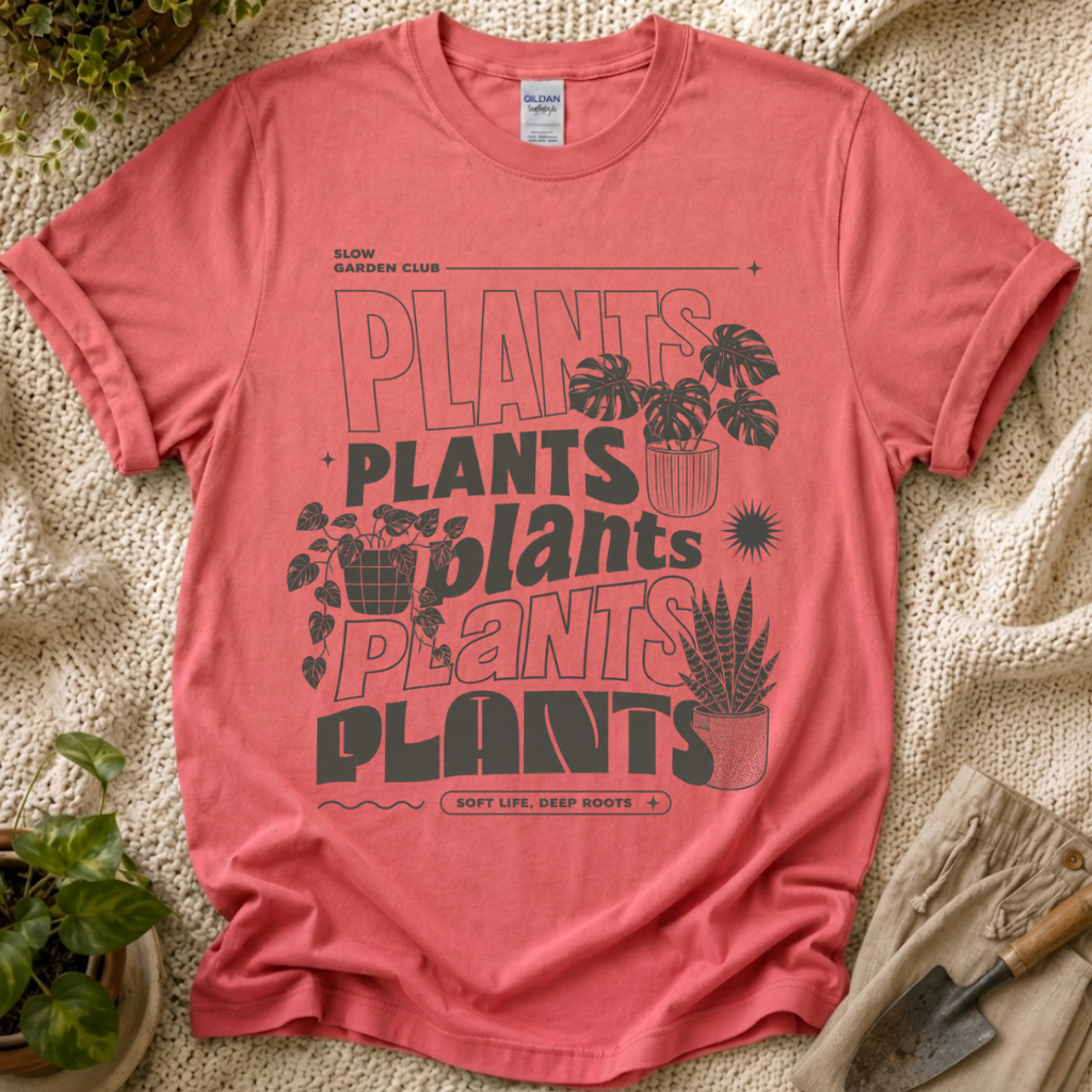 Plant Plant Plants T-Shirt by Zen & Zucchinis Slow Garden Club