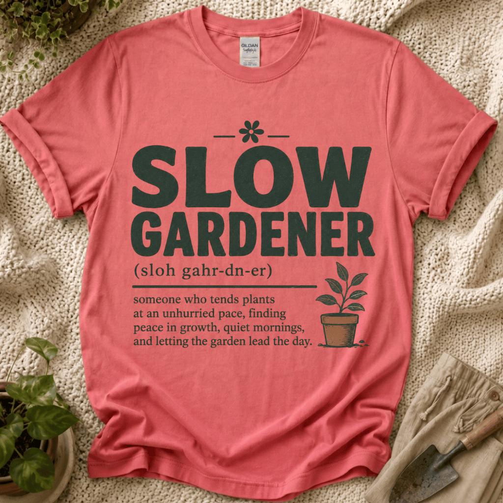 Slow Gardener Definition T-Shirt - Zen & Zucchinis garden graphic tee