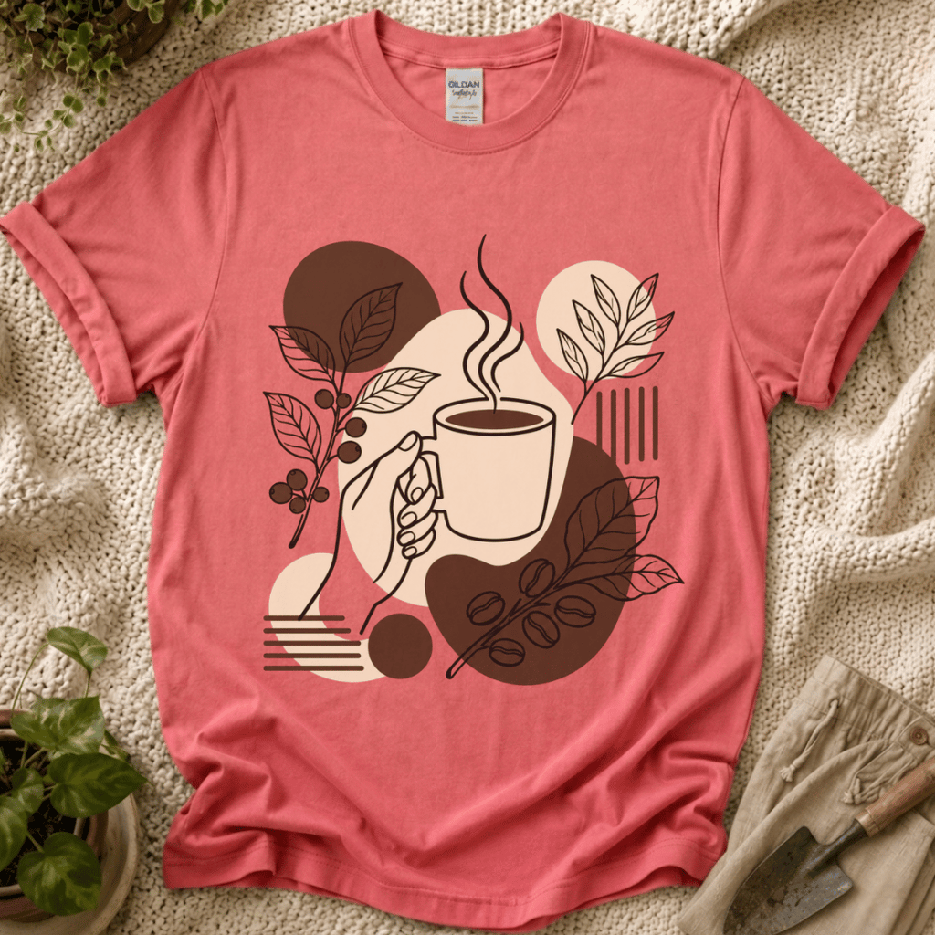 Boho Coffee T-Shirt by Zen & Zucchinis Slow Garden Club