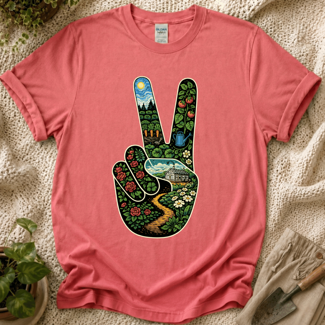 Garden Peace T-Shirt - Zen & Zucchinis garden graphic tee