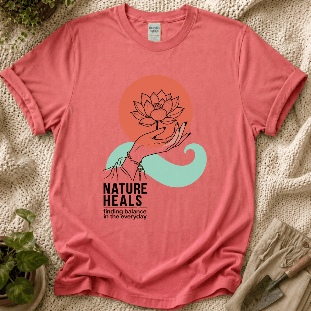 Nature Heals Botanical T-Shirt by Zen & Zucchinis Slow Garden Club