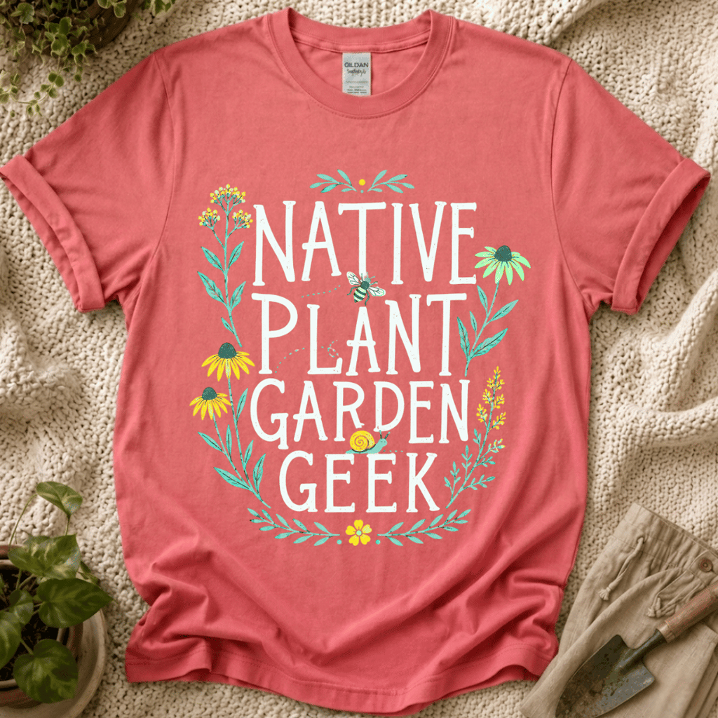 Native Plant Garden Geek T-Shirt by Zen & Zucchinis Slow Garden Club