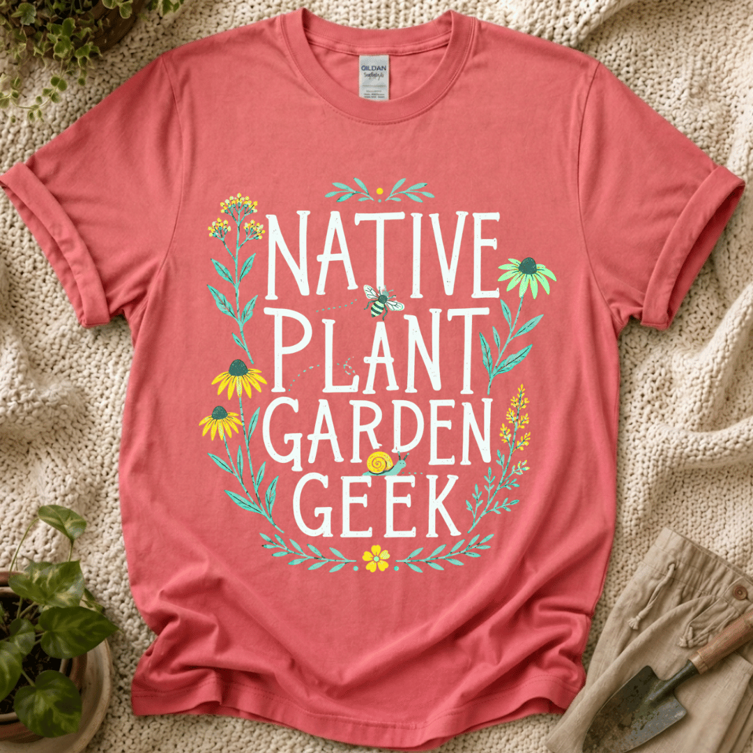 Native Plant Garden Geek T-Shirt by Zen & Zucchinis Slow Garden Club