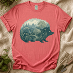 Hedgehog Garden Silhouette T-Shirt