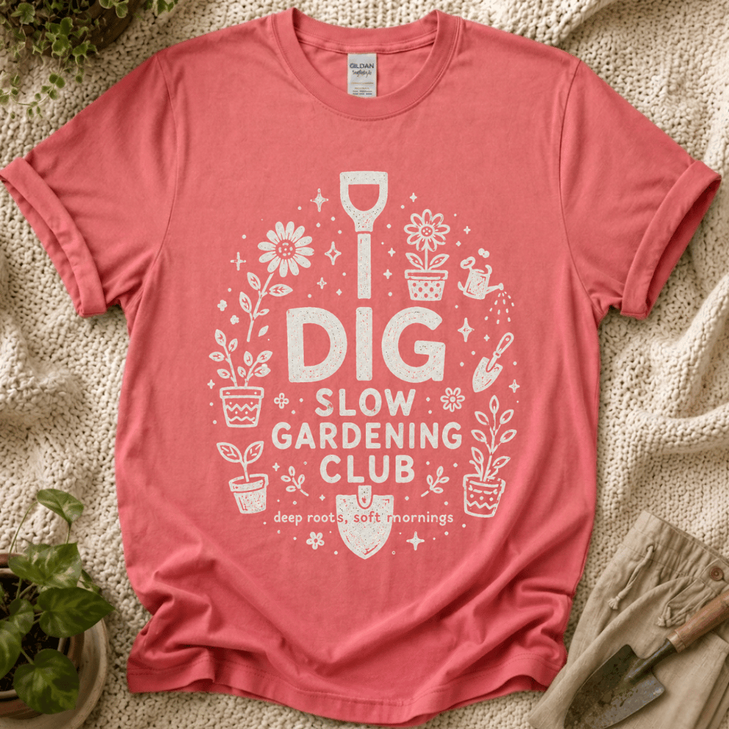 Dig In The Slow Garden Club T-Shirt by Zen & Zucchinis Slow Garden Club
