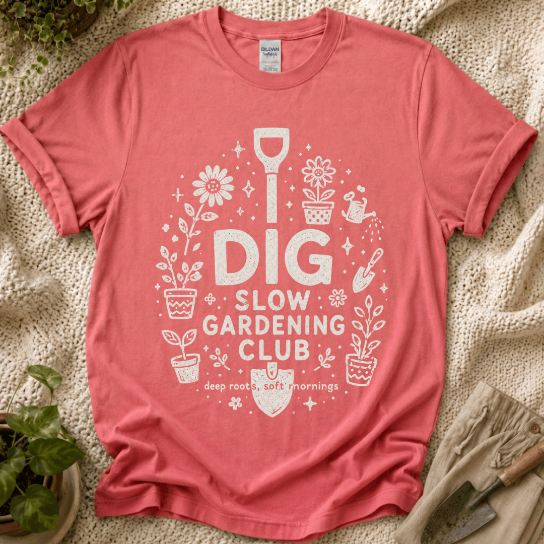 Dig In The Slow Garden Club T-Shirt by Zen & Zucchinis Slow Garden Club