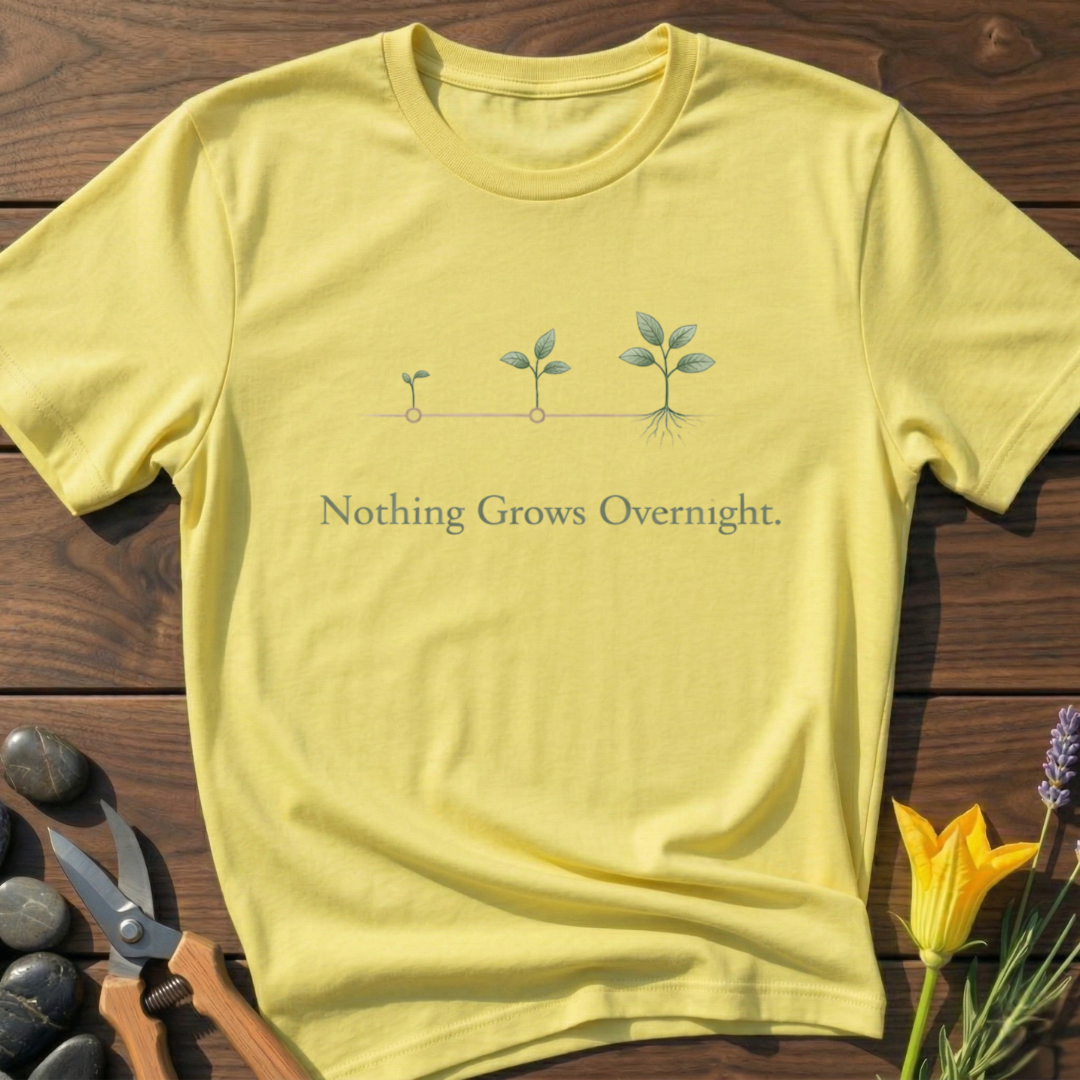 Nothing Grows Overnight T-Shirt