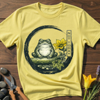 Not Today Frog T-Shirt - botanical nature graphic t-shirt, minimalist design, unisex tee for Nature Lovers, Garnder, Farmer, Plant Lovers