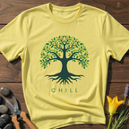 Chill Tree T-Shirt - botanical nature graphic t-shirt, minimalist design, unisex tee for Nature Lovers, Garnder, Farmer, Plant Lovers