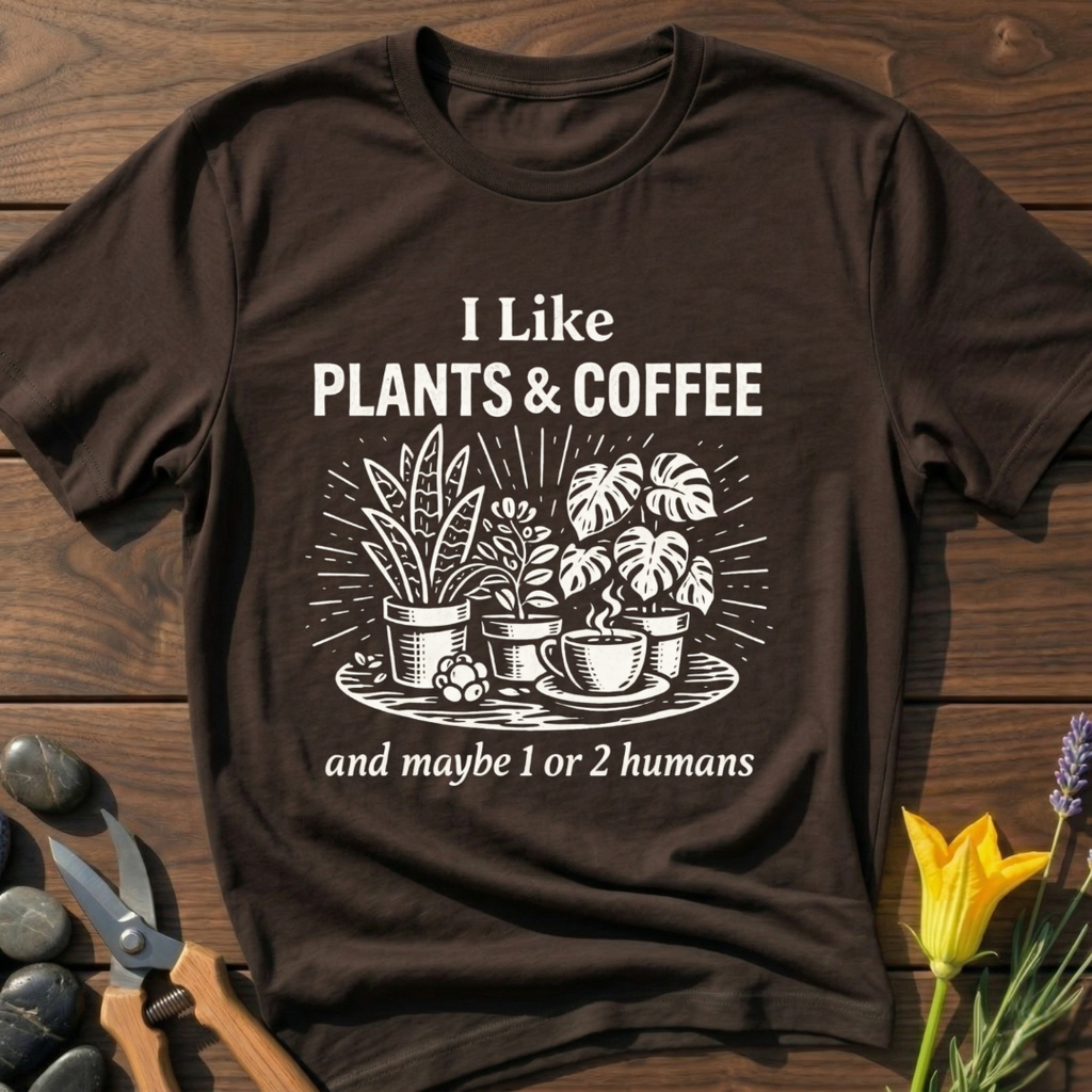 I Like Plant & Coffee T-Shirt