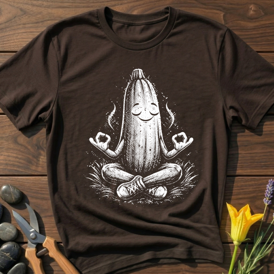 Meditating Zen Zucchini T-Shirt