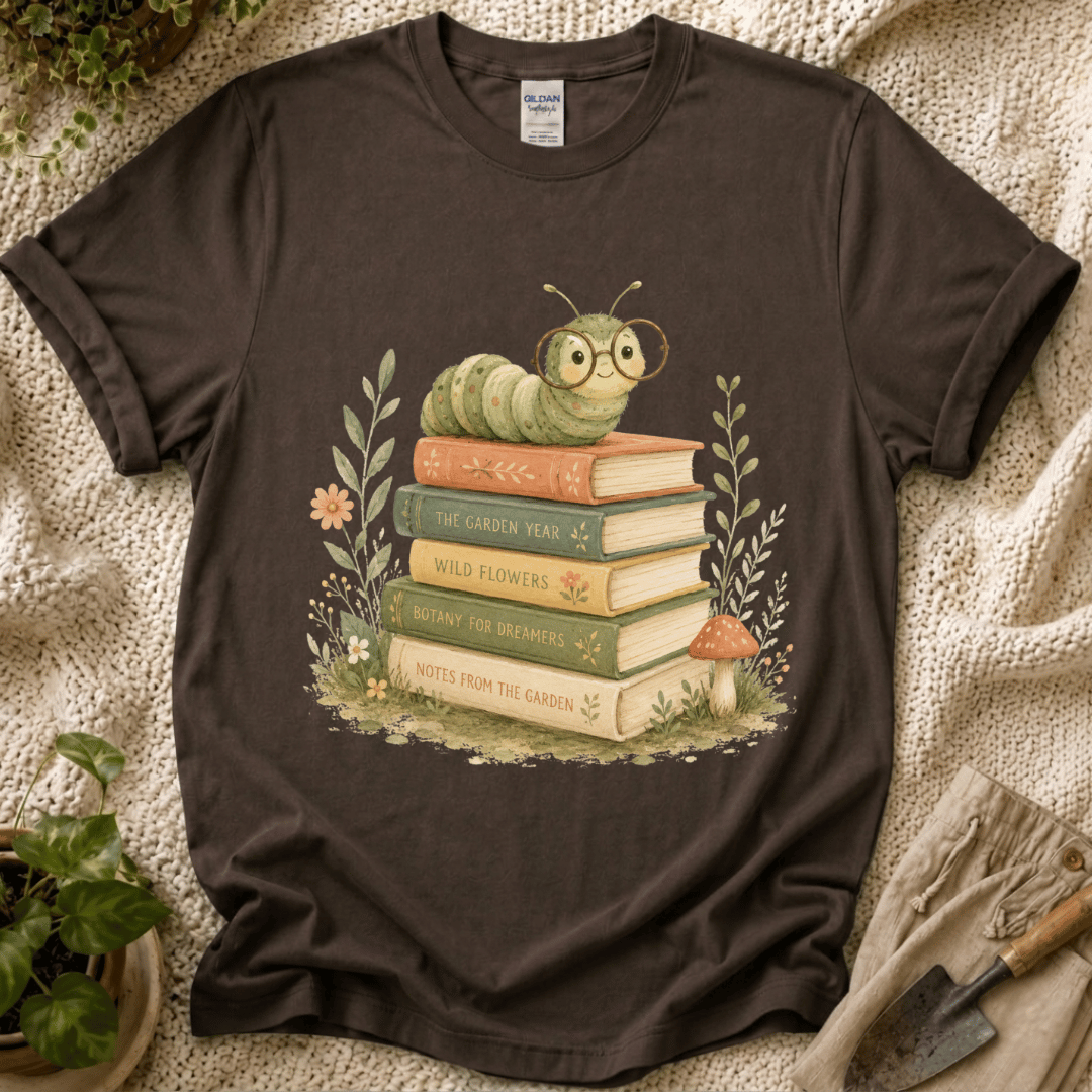 Book Lovers Garden T-Shirt - Zen & Zucchinis garden graphic tee