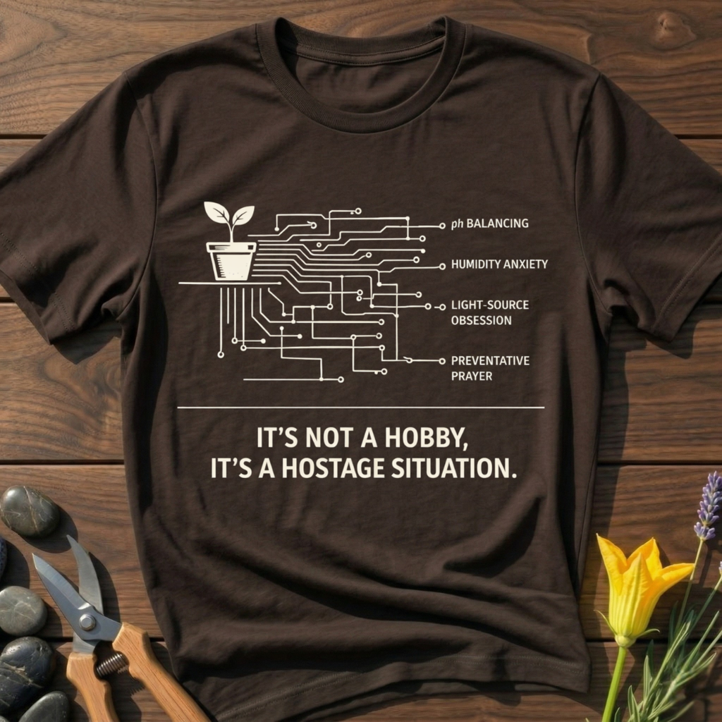 Not a Hobby T-Shirt - botanical nature graphic t-shirt, minimalist design, unisex tee for Nature Lovers, Garnder, Farmer, Plant Lovers
