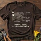 Not a Hobby T-Shirt - botanical nature graphic t-shirt, minimalist design, unisex tee for Nature Lovers, Garnder, Farmer, Plant Lovers