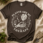Plants Are My Therapy Botanical T-Shirt by Zen & Zucchinis Slow Garden Club