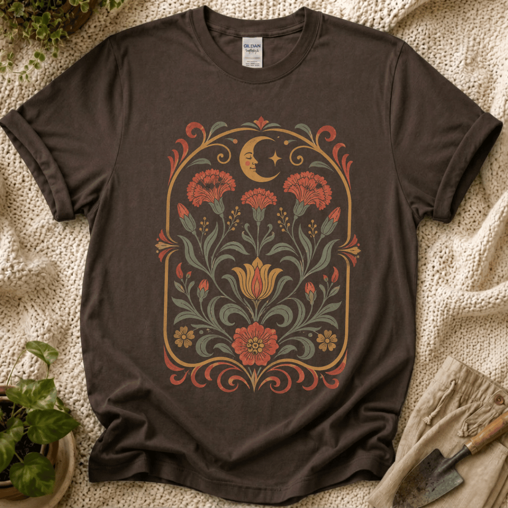 Celestial Folk Garden Sun Floral T-Shirt