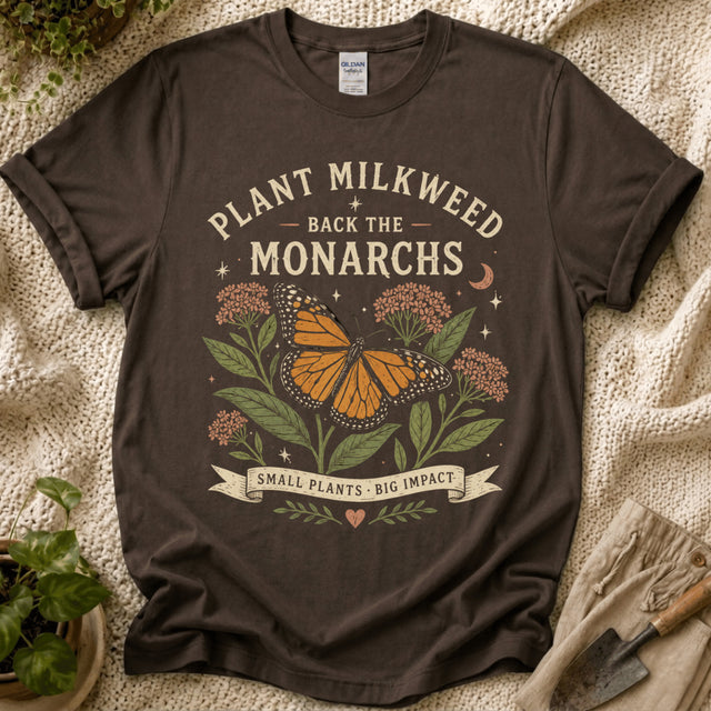 Plant Milkweed Monarch T-Shirt - Zen & Zucchinis garden graphic tee