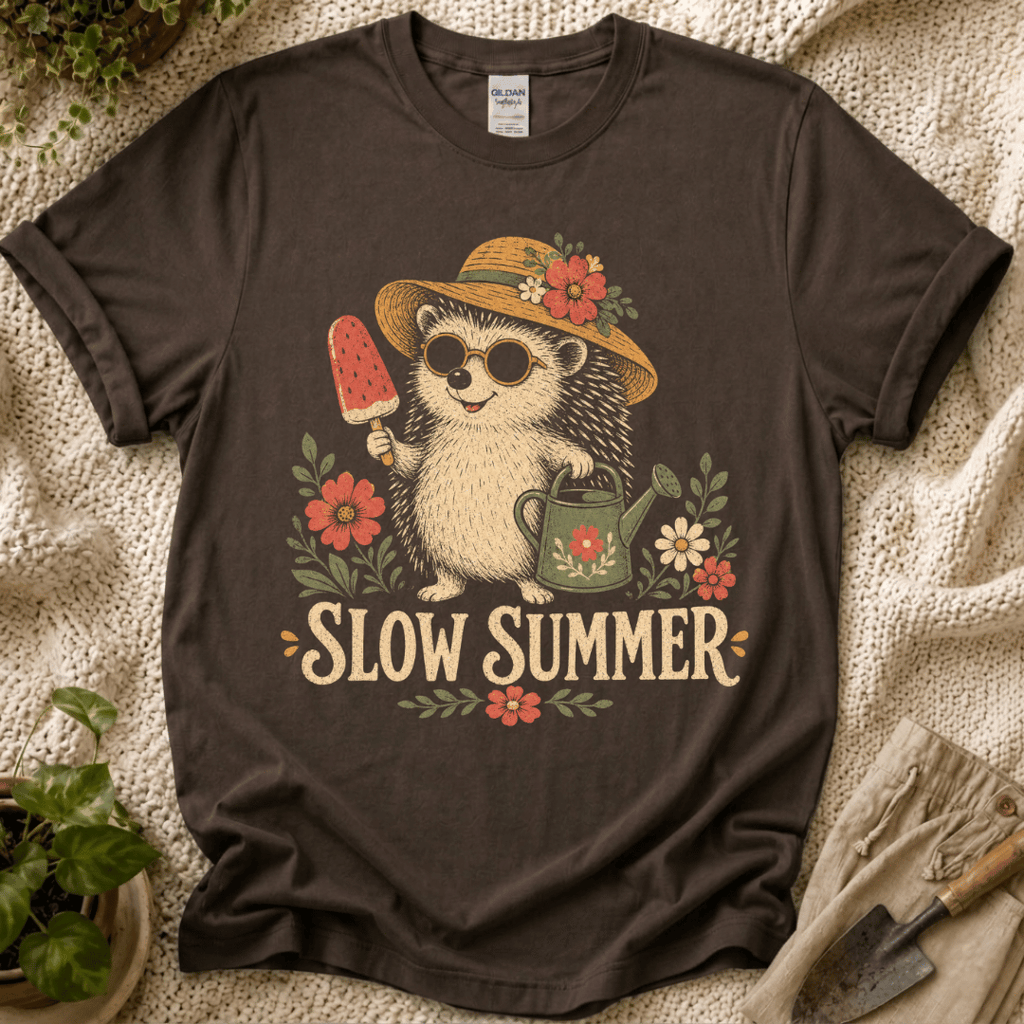 Slow Summer Hedgehog T-Shirt