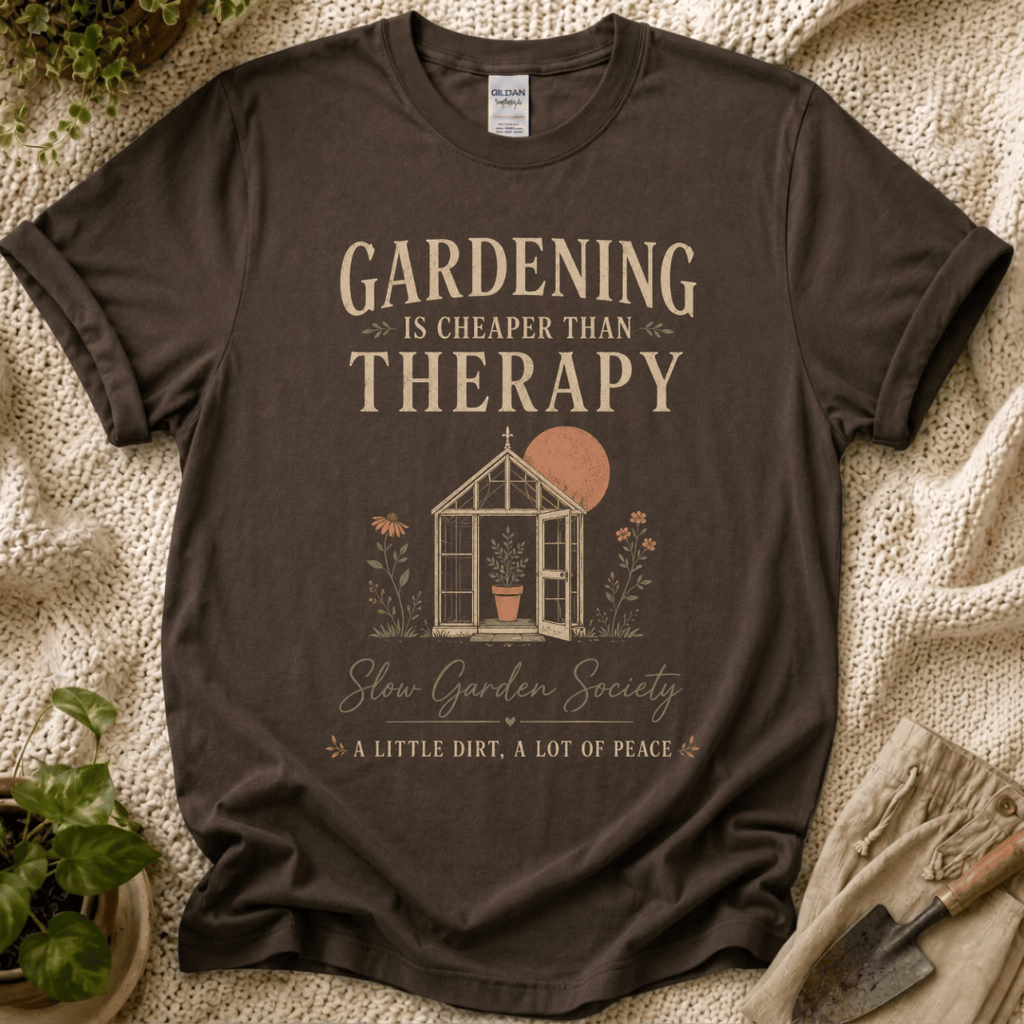 Gardening Is Cheaper Than Therapy Gardener T-Shirt