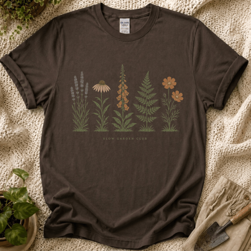 Slow Garden Club Wildflowers T-Shirt by Zen & Zucchinis Slow Garden Club