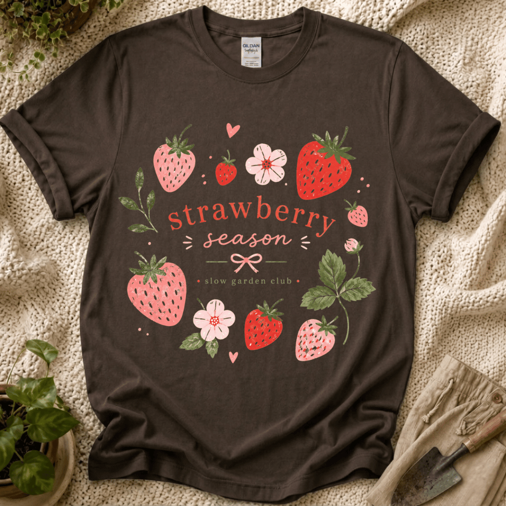 Strawberry Season T-Shirt by Zen & Zucchinis Slow Garden Club