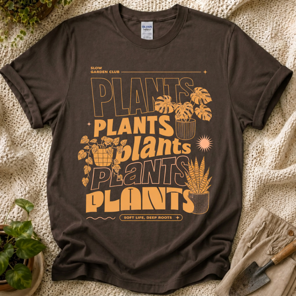 Plant Plant Plants T-Shirt by Zen & Zucchinis Slow Garden Club
