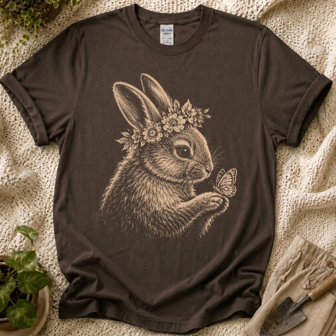 Wildflower Slow Garden Bunny T-Shirt by Zen & Zucchinis Slow Garden Club
