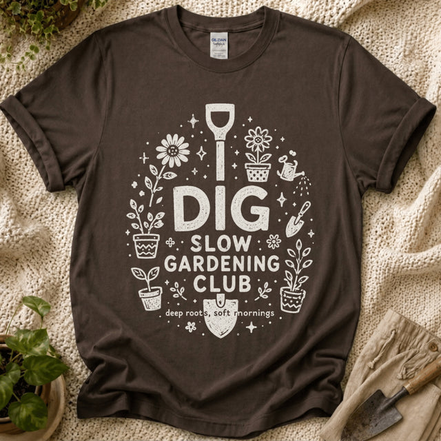 Dig In The Slow Garden Club T-Shirt by Zen & Zucchinis Slow Garden Club