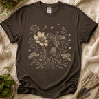 Bee In Wildflower Garden T-Shirt by Zen & Zucchinis Slow Garden Club