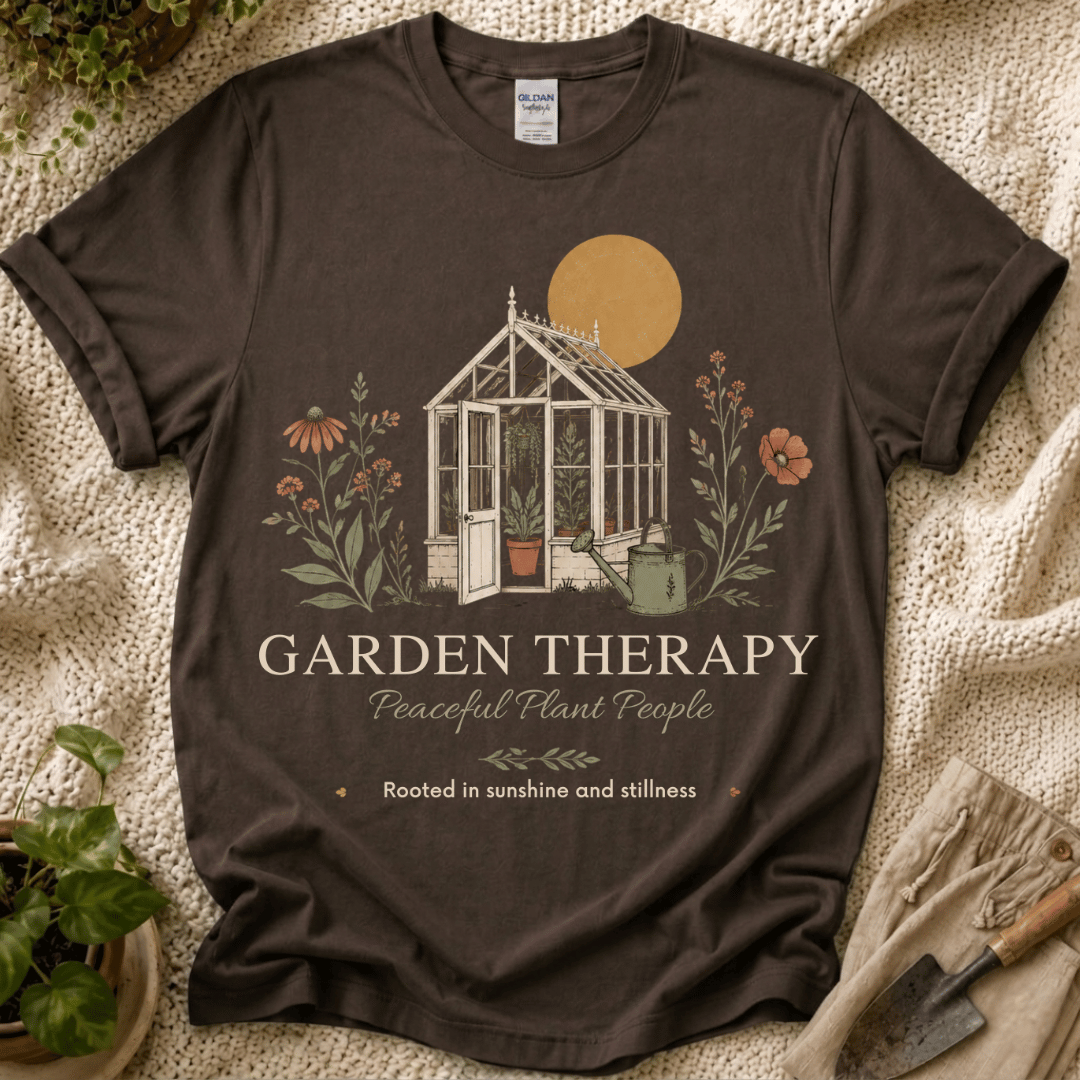 Garden Therapy T-Shirt by Zen & Zucchinis Slow Garden Club
