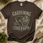 Gardening Is My Therapy Wildflower T-Shirt by Zen & Zucchinis Slow Garden Club