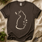 Cat Butterfly Silhouette T-Shirt
