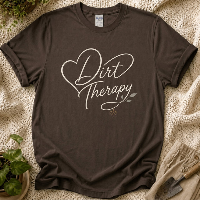 Dirt Therapy Botanical Gardener T-Shirt by Zen & Zucchinis Slow Garden Club