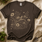 Slow Snail Wildflower Garden T-Shirt by Zen & Zucchinis Slow Garden Club